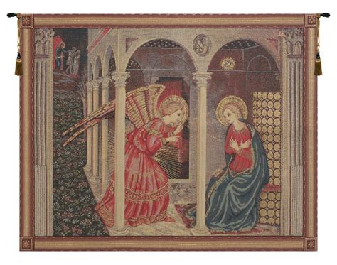 “The Annunciation” A Majestic Tapestry Woven with Divine Light and Human Emotion!